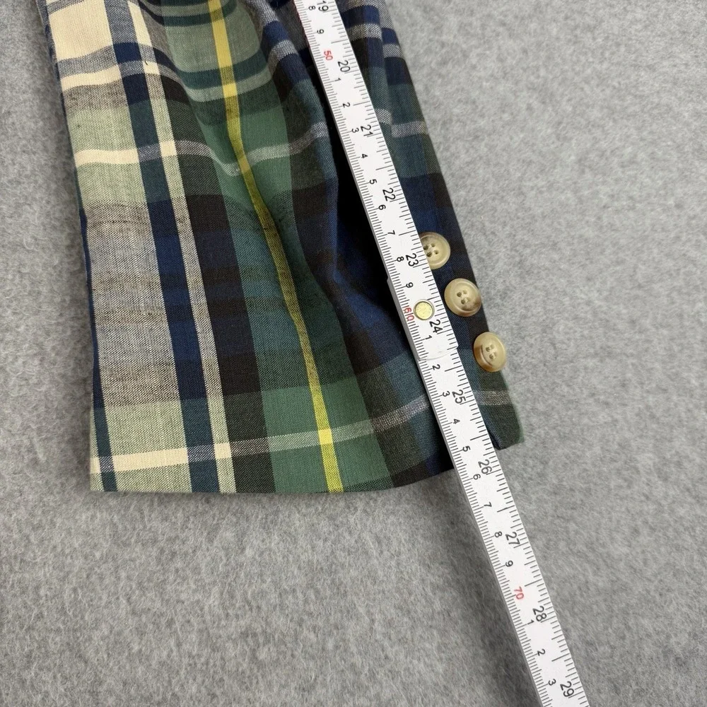 Vintage Brooks Brothers Plaid Sport Coat Blazer USA Preppy Ivy 46R 80s